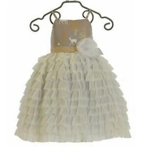 Magpie & Mabel Dahlia Dress - Deer Print - Size 6